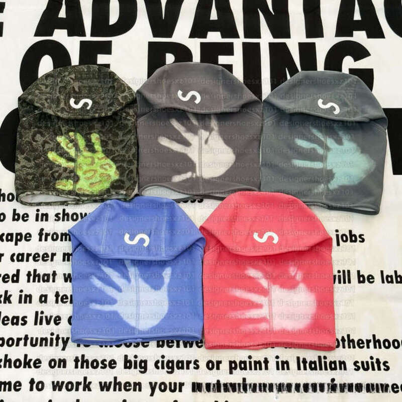 Luxury Supremely Ski Mask Beanie Supremehat Temperature Sensitive Color Changing Face Mask Balaclava Hat Skiing Cycling Outdoor Windproof Heat Sensitive Hood Men