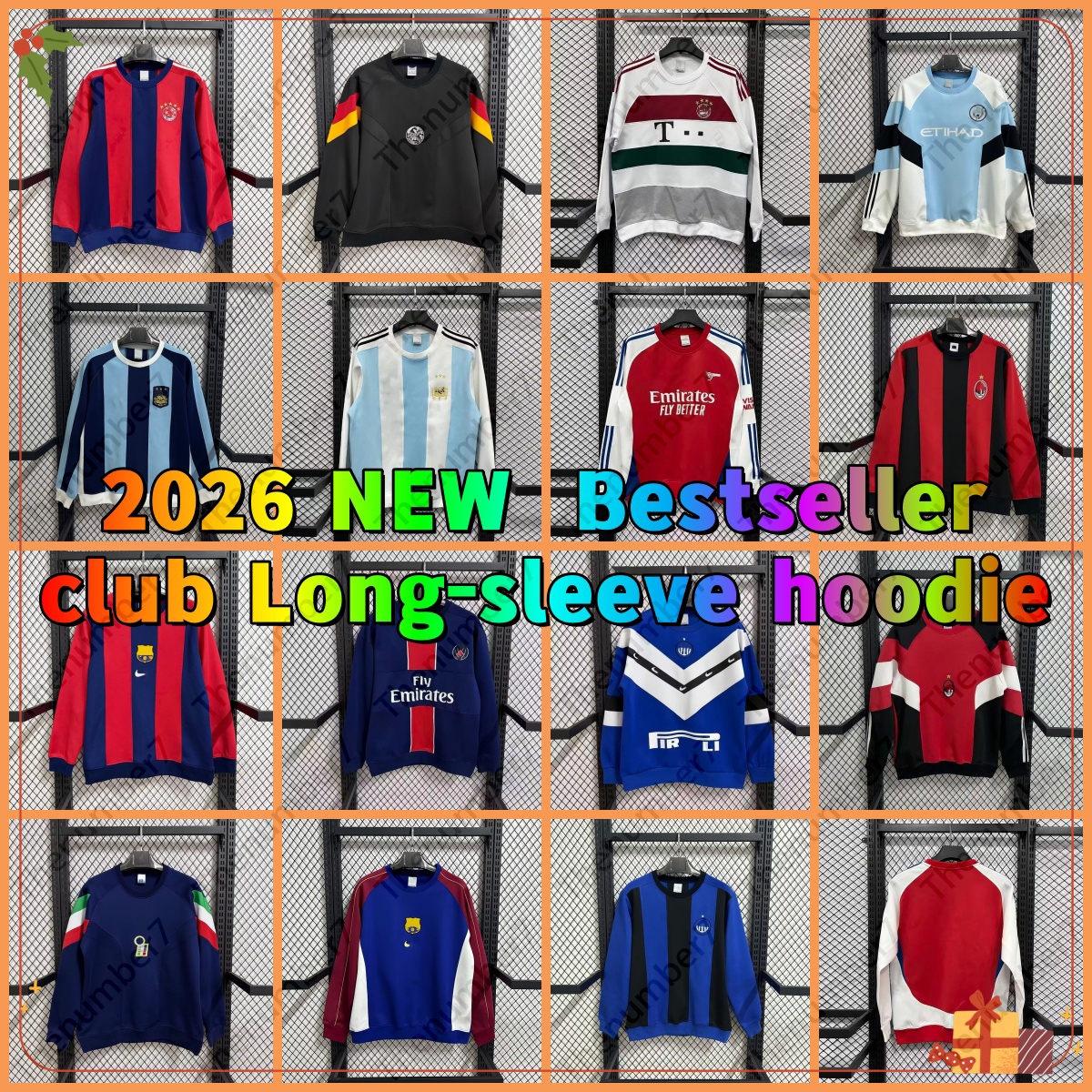 26 27 HAALAND Bayern munich MAN CHestEr soccer Jerseys Italy Arsenally EZE PSGES Dembele Argentina Long-Sleeve Sweater Internazionale MeSSIes ACmilan hoodie