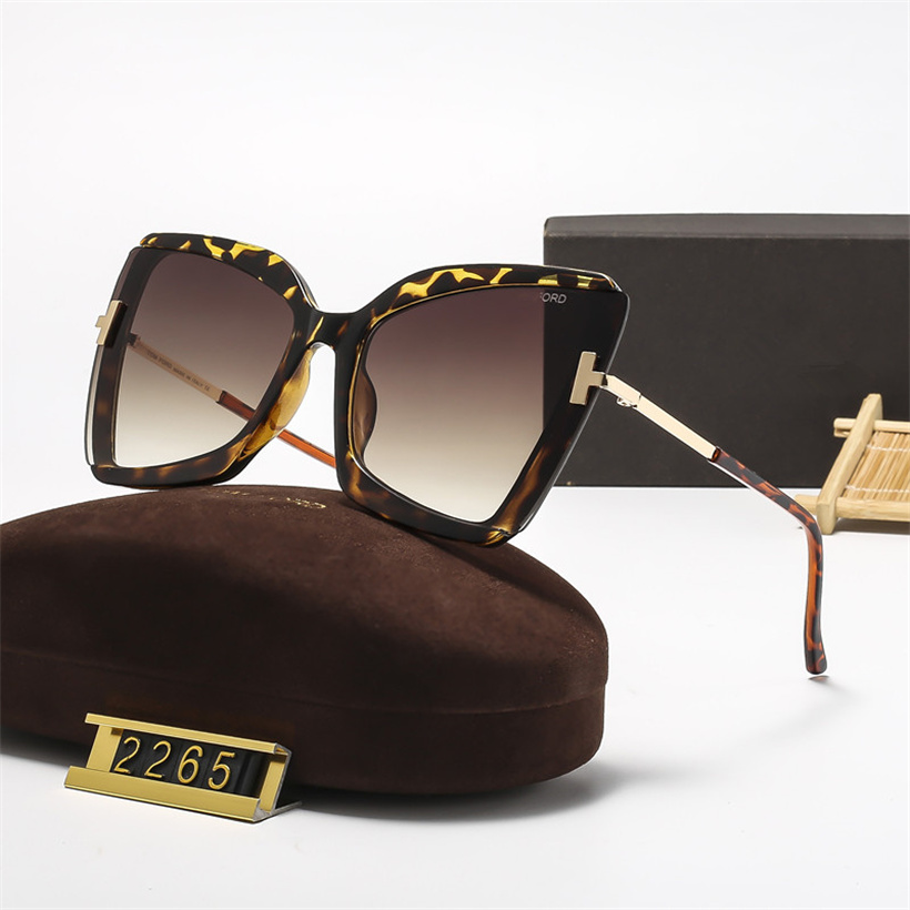Top Luxury Sunglasses lens Designer womens Mens Goggle senior Eyewear For Women UV400 eyeglasses frame Vintage Metal Sun Glasses Tom''Ford''Fordd'' glasses