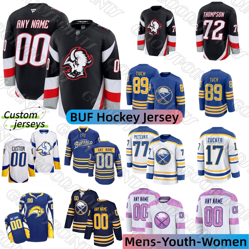 Buffalocity Sabres Jersey Tage Thompson Rasmus Dahlin jersey Luukkonen Alex Tuch Doan Byram Cozens Dominik Hasek Samuelsson Josh Norris LaFontaine Hockey Jerseys