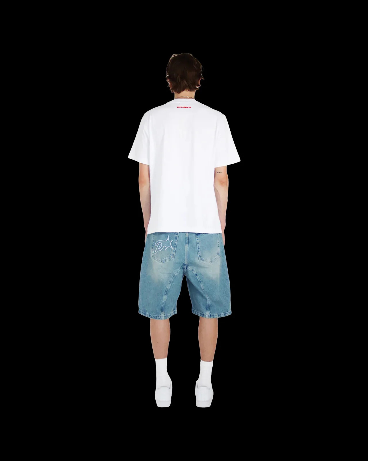 Vintage Y2k Men Women Harajuku Short Jeans Washed Embroidery American Retro Man Denim shorts Summer Loose Hip Hop Streetwear 260119