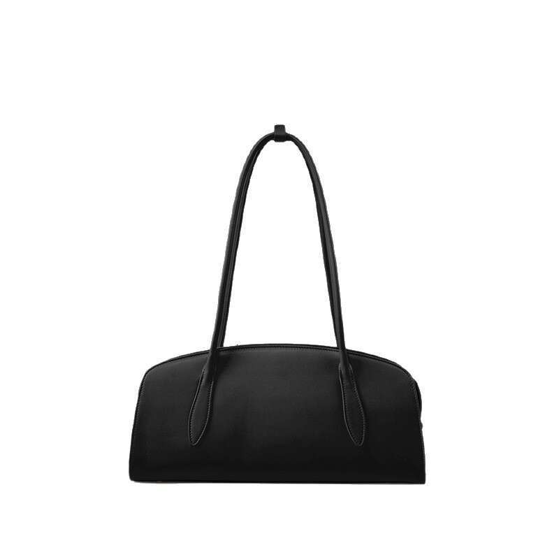Totebag Shoulder ROSE NOIRE Parisa Wang 2025 Autumn Winter New Cowhide Baguette Sausage Celebrity Same Style Gabrielle Series Bag