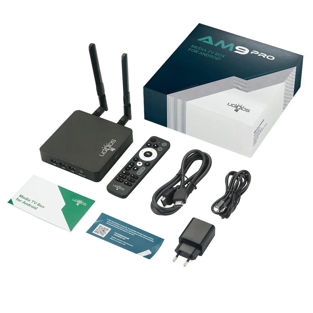 UGOOS AM9 Pro Amlogic S905X5-J Android 14 LPDDR5 4G 64G Smart TVBOX Supoprt AI-SR 4K WiFi6 BT5.2 1000M Upgrade From AM9