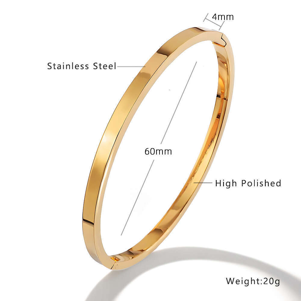 Stainless steel lucky clover bracelet, women's gold-plated accessories, high-end non fading jewelry, thoughtful gifts symbolizing good luck
