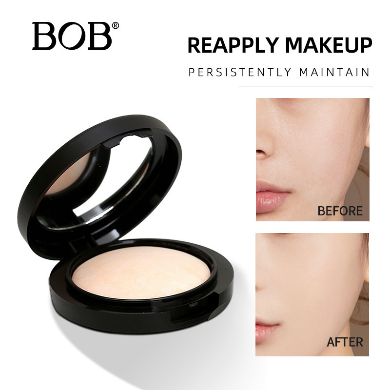 BOB Sugar Porcelain Silk Satin Powder Oil Control Concealer Long-lasting Setting Lightweight Skin-friendly Baked Craft Makeup