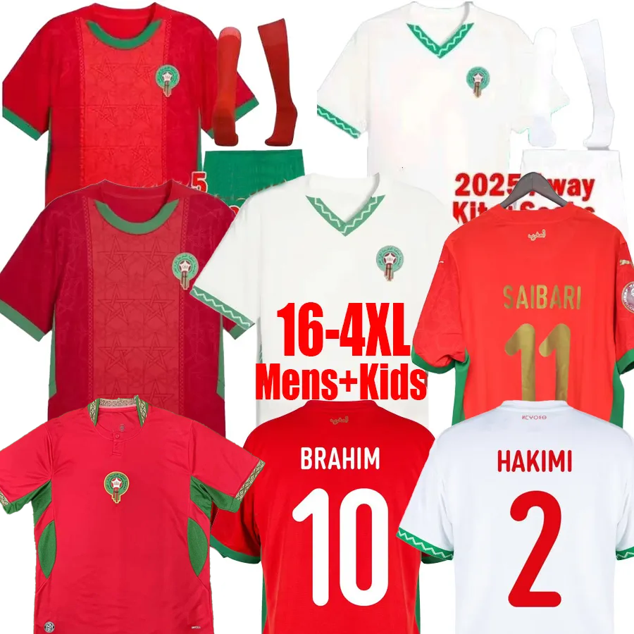 24 25 26 morocco soccer jerseys shirts HAKIMI2 ZIYECH HARIT BRAHIM SAISS EN-NESYRI DIAZ AMRABAT BOUNOU 2024 2025 2026 football Home Away Training Kids Kit uniform