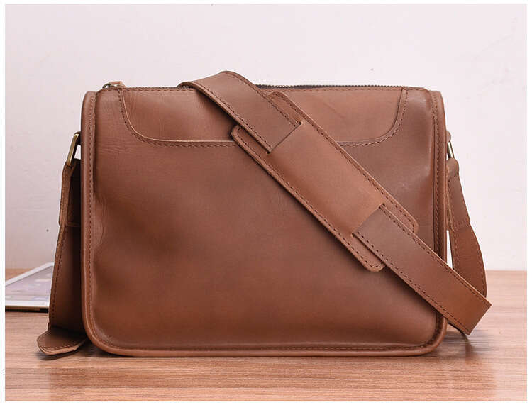 Luxury Shoulder Bags Totes Men S Single Handmade Genuine Leather Casual Satchel Messenger Cowhide Bag SENYY