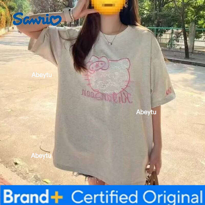 Sanrio s Cartoon Long Sleeve Hello Kittys Student T Shirt Loose Versatile New Style Simple Creative Hot Selling High End Gifts H260120