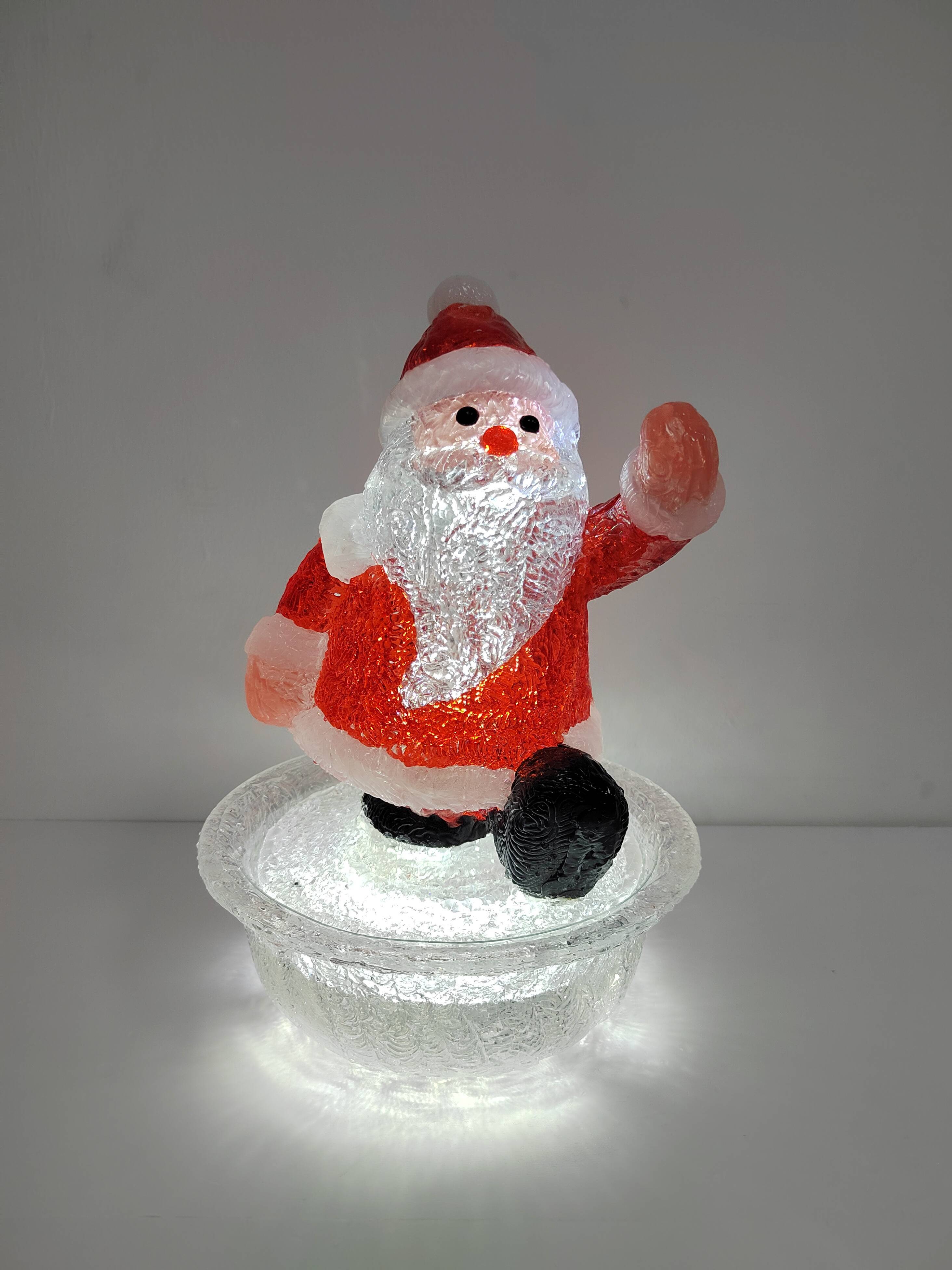 USB Powered Santa Claus - Romantic LED Fountain Night Light for Christmas