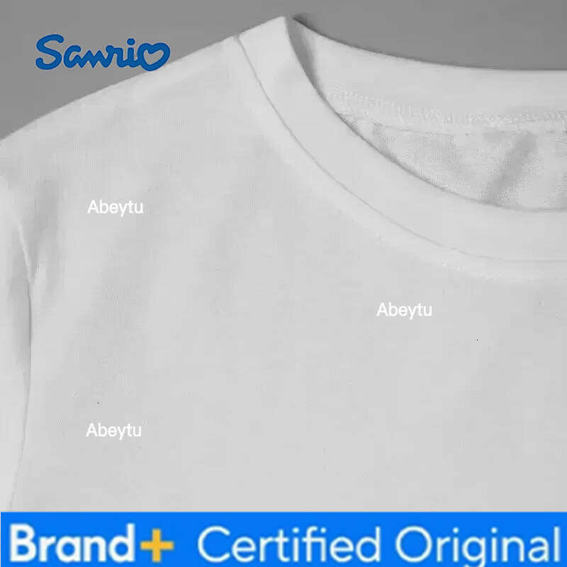 Sanrio 2025 New Women's Plus Size Hello Kitty Pattern Casual Multifunctional Loose Short Sleeved Cotton Top Y2K T-shirt H260120