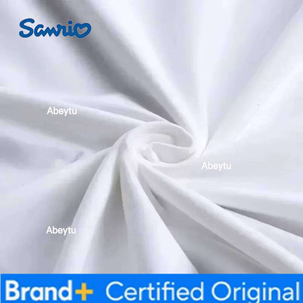 Sanrio MINISO Hello Kitty T-shirts Summer New Short Sleeve Cotton T-shirt Men's Women Fashion Design Animation Costume Couple High H260120