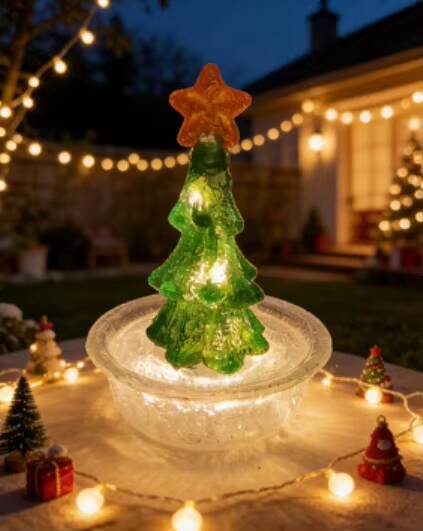 USB Powered Tree - Romantic LED Fountain Night Light for Christmas