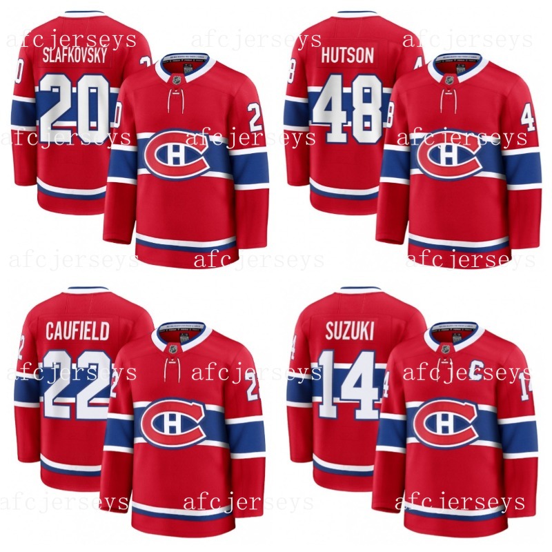 Custom Hockey Jerseys for Men Women 14 Nick Suzuki 22 Cole Caufield 18 Lane Hutson 93 Ivan Demidov S-XXXL