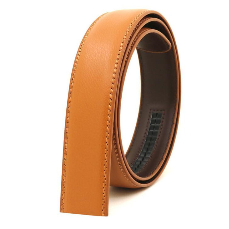 35cm Width Mens Replacement Belts Black Blue Brown Red White Green Orange Leather for Automatic Buckles Men Belt Waist StrapsT251107