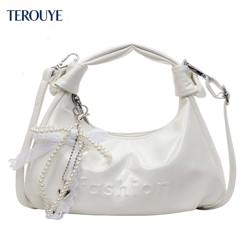 TEROUYE Korean fashion style oil wax design women s handbag autumn and winter new item niche design elegant shoulder bag retro luxury Luxury bag