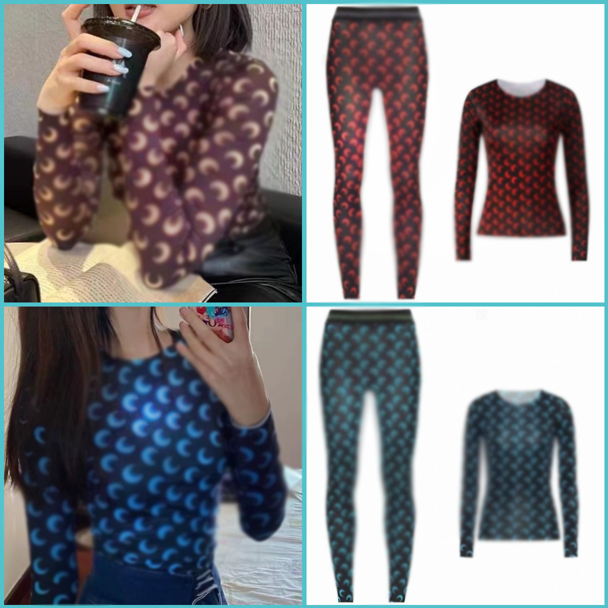 womens leggings designer yoga set sexy moon legging classic print long sleeve fashion printed graphic womens t shirts casual tight pant womens leggings shirts tight