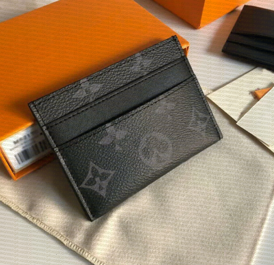 Luxurys Women Men Designer Short Wallet Leather Black wallets Purse Card Holders With Gift Box