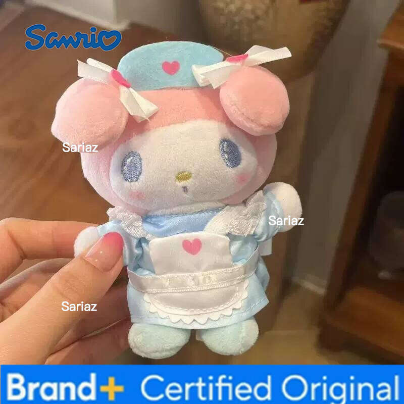 Sanrio Doctor And Nurse Series Kt Cat Cute Anime Doll Plush Pendant Bag Decorative Keychain Girlish Heart Gift H260121