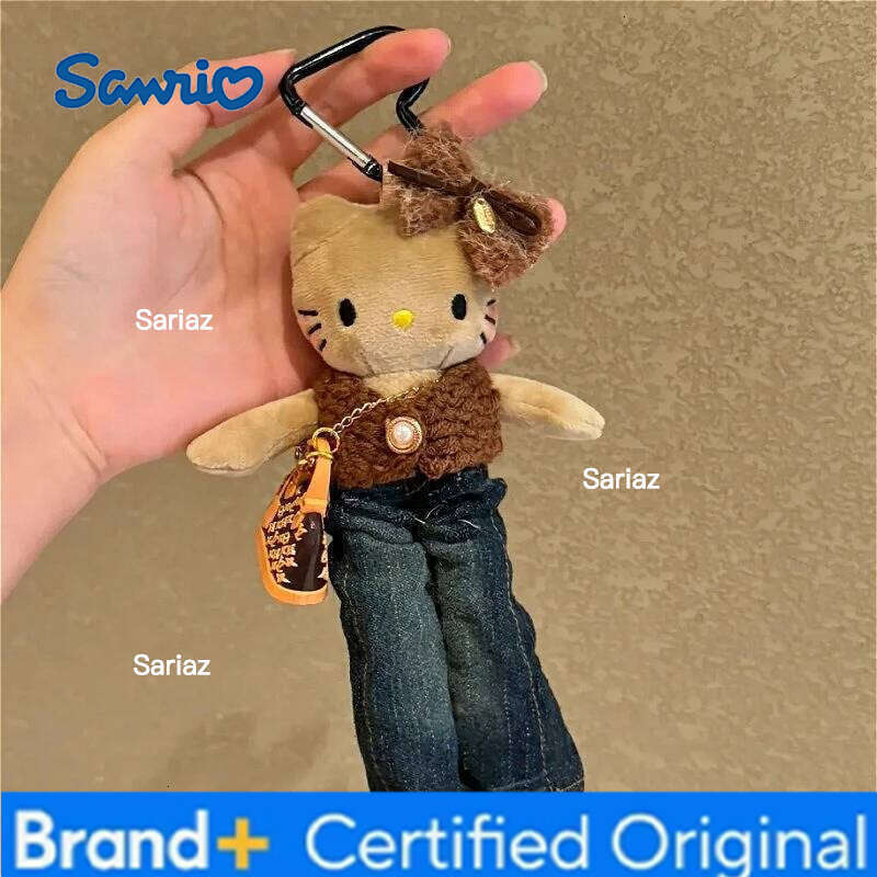 Sanrio New Plush Hello Kitty Long Leg Series Autumn/Winter Cute Bag Pendant Car Hanger Keychain Best Friend Gift H260121