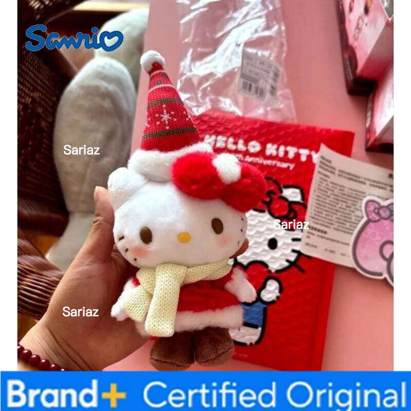 Sanrio Hello Kitty Kawaii Plush Doll Fashion Cartoon Girl Heart Toy Small Pendant Girlfriend Birthday Gift Women Accessories Wholesale H260121
