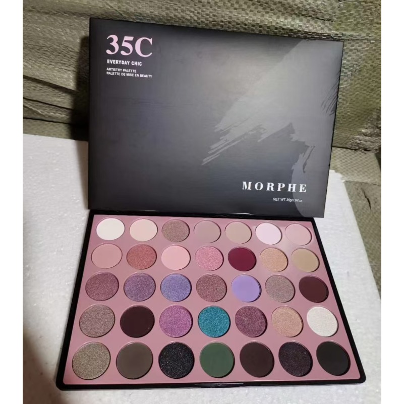 Morphe35W 35W 35C 35P 35O3 35T colors eye shadow Palette Matte Shimmer Eye shadow makeup palette 35 colors palette eye shadow 1
