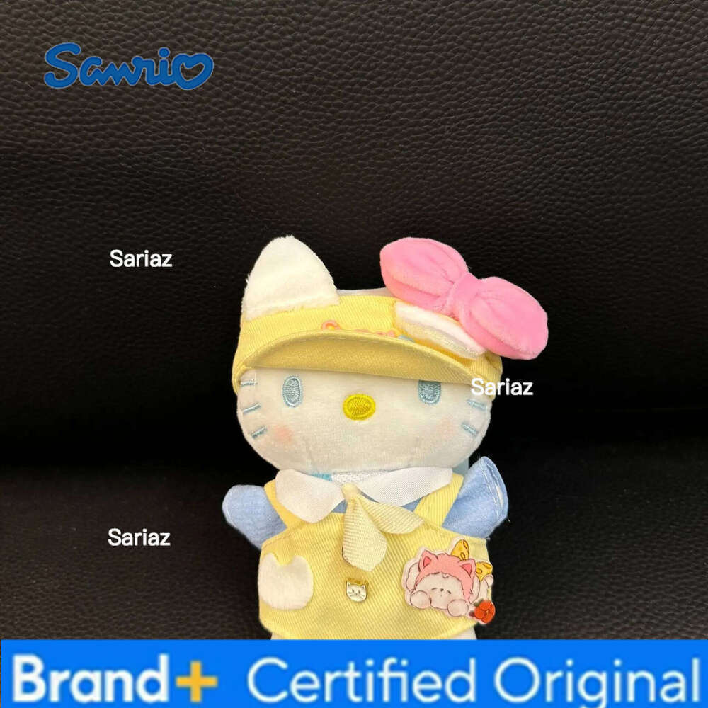 Sanrio Hellokitty Japanese handmade fried shrimp tempura hellokitty bag pendant plush doll kt hanging ornament keychain H260121