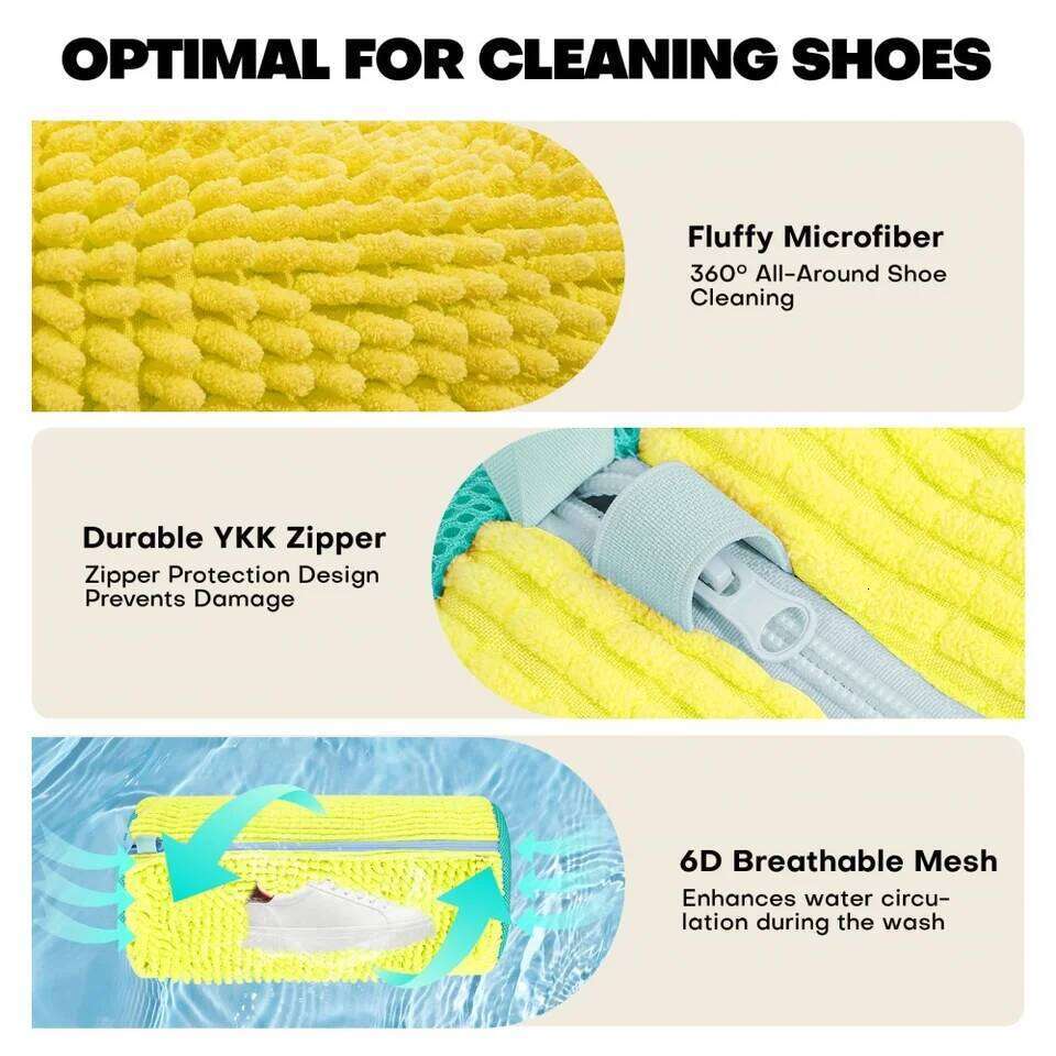 Reusable and Dryer Shoe Washer Laundry Bags Stain Cleaning Kit for Sneakers Tennis Shoes 26W0121
