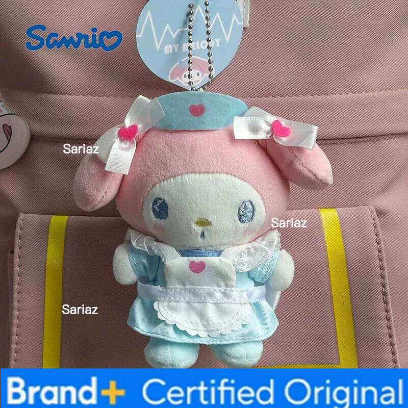 Sanrio Doctor And Nurse Series Kt Cat Cute Anime Doll Plush Pendant Bag Decorative Keychain Girlish Heart Gift H260121