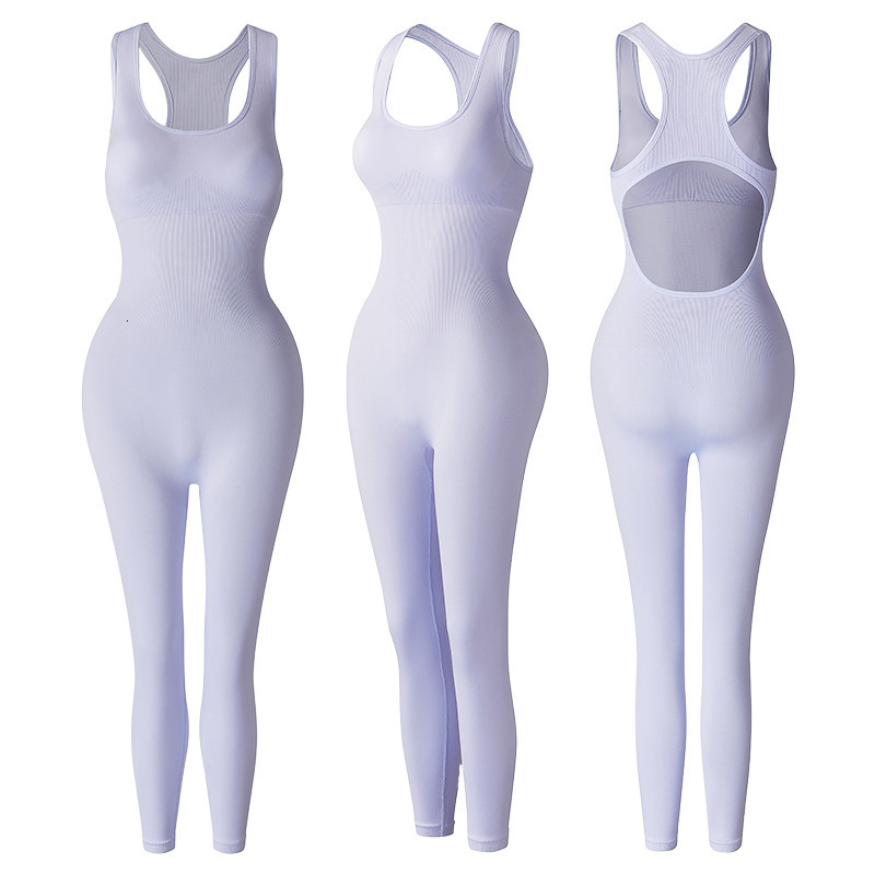 Onepiece Yoga Suit for Women Long Running Fitness Quickdry Sports Jumpsuit Waistcinching Hiplifting Sexy Shaping Sportswear 250714