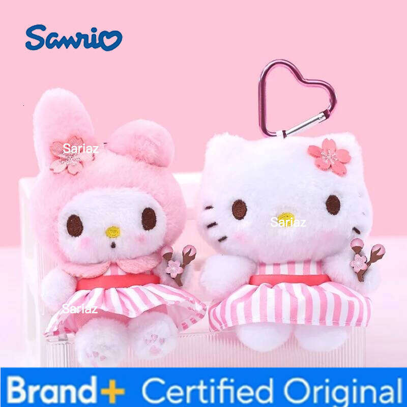 Sanrio Kawaii Hello Kitty Kuromi Doll Toys Cute Plush Keychain Bag Pendant Christmas Gifts12CM H2601211