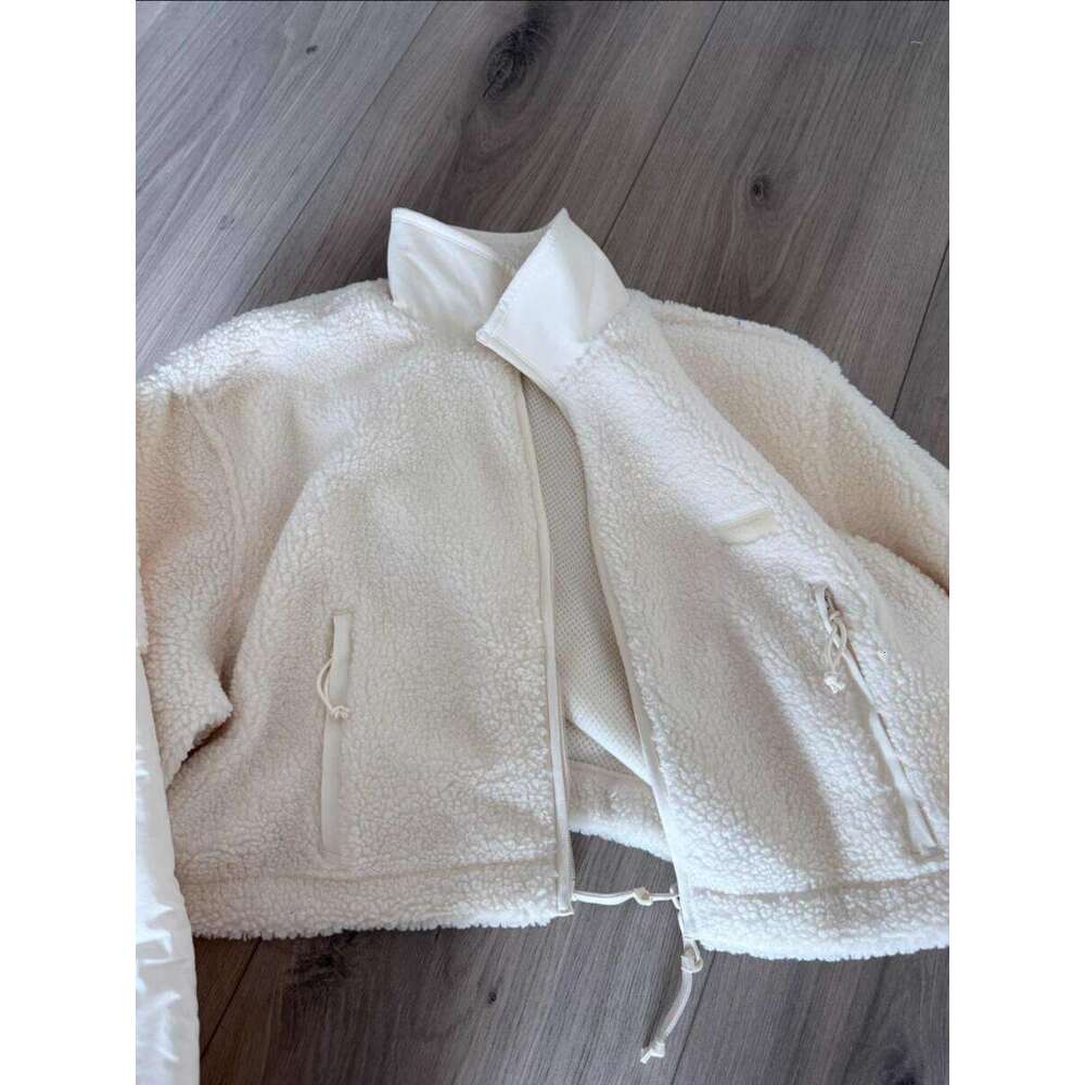 New Clothes Pant Sets Lamb Stand Up Thick Warm Skimss Lounge Yoga Gym Clothing Women Set Designer Jacket Fleece Coat Luanyun