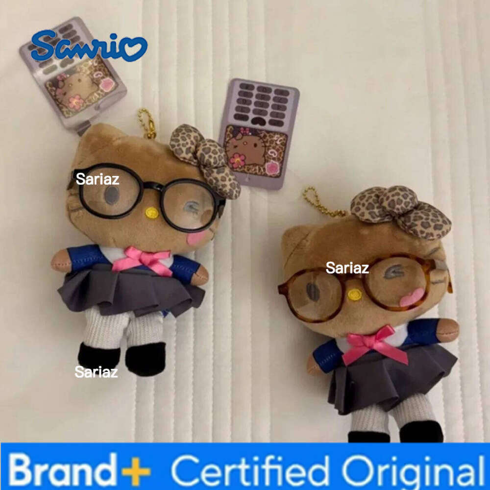 Sanrio Plush Doll Keychain Hello Kitty Cute Girl Exquisite Bag Pendant Cartoon Decoration Serie Gift H260121