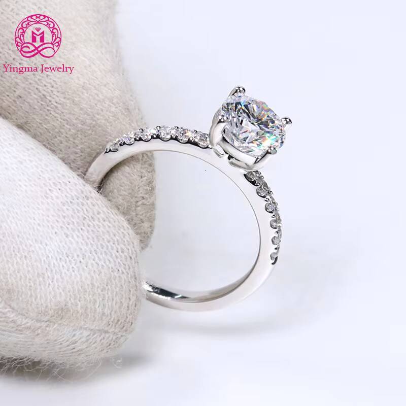Light Luxury 15CT D VVS2 Lab Diamond Ring 14K 18K Solid White Gold Lab Grown Diamond Engagement Wedding Ring with IGI Cert