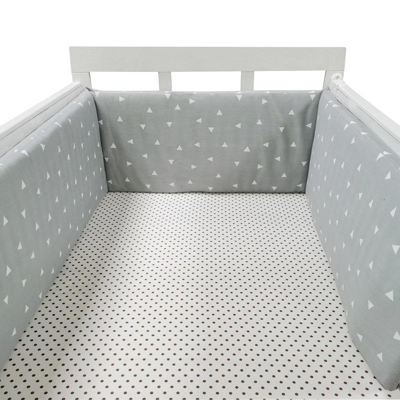 Bed Rails 30x200cm Baby Bed Bumper For borns Baby Room Decoration Thick Soft Crib Protector For Kids Cot Cushion With Cotton Cover 220826