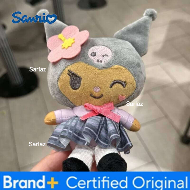 Sanrio Hello Kitty Plush Doll Keychain Kawaii Cartoon Bag Fashion Car Keychains Backpack Decoration Pendant Girl Birthday Gifts H260121