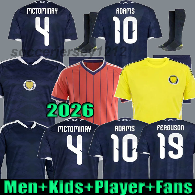 2026 SCoTlaNd Soccer Jersey 25 26 27 ScoTTisH MCGINN 2027 Football Shirt Kids Kit Set player fans 150 Years Anniversary Men 2025 ROBERTSON FARSER Adams