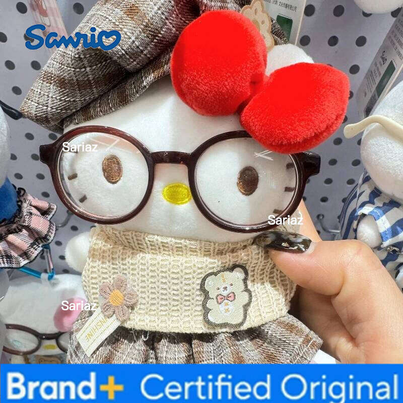 Sanrio Old Money Style Set Kt Cat Backpack Small Pendant Cute Mischievous Bag Plush Doll Cotton Filled Soft Fabric Gift H2601211
