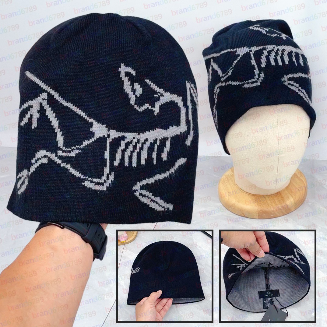 Arc Beanie designer beanie luxure bonnet Classic beanie designer wool hat luxury cashmere hat embroidered ancient bird pattern street brand GROTO TOQUE Skull Caps