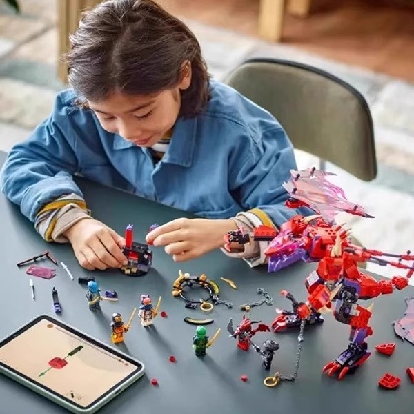 71832 Phantom Ninja Series Chaos Dragon Thunder Tooth Assembly Block Toy 2026