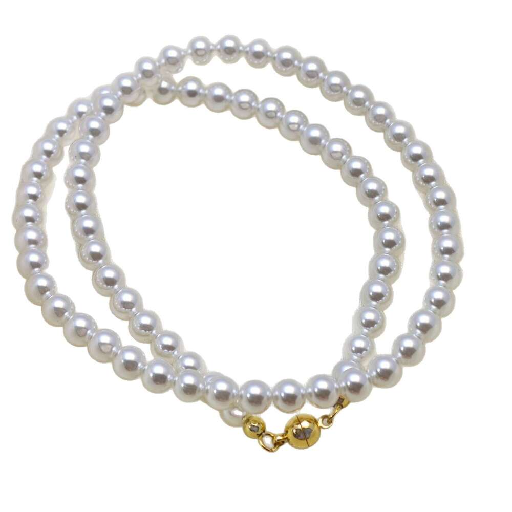 Magnetic Pearl Necklace Designer Style High-Quality Australian-White Imitation Niche-Style Premium Collarbone Chain