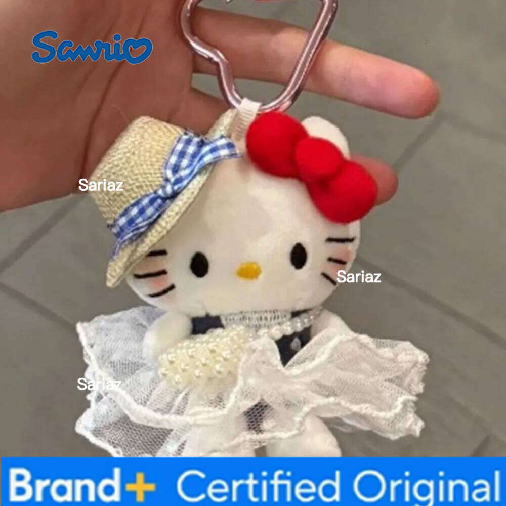 Sanrio Cute Chef KT Keychain Backpack Hanger Bag Plush Pendant Girl Gift H2601211