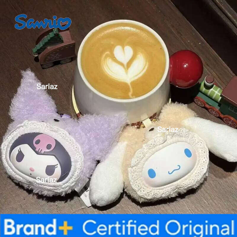 Sanrio Family Bear Series Blind Box Cute Kt Cat Kuromi Melody Plush Pendant Keychain Doll Surprise Gifts H260121