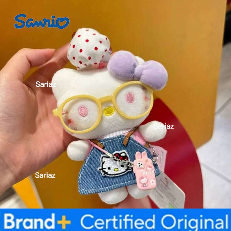 Sanrio New Little Chef Hello Kitty Bag Plush Doll Cartoon Cute Girl Keychain Pendant Wholesale H260121