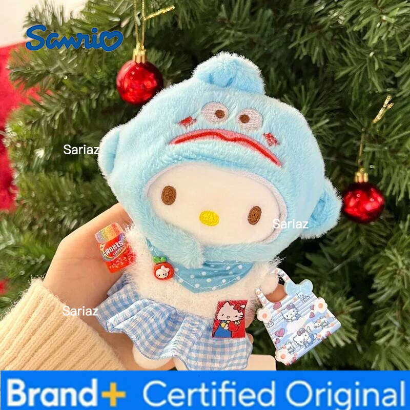 Sanrio Anime Hello Kitty Cartoon Dress Up Plush Pendant PP Cotton Stuffed Doll Kawaii Keychain Cute Accessories Holiday Gift H260121