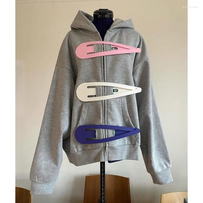 Women's Hoodies Premium Casual All-match Loose Ropa Mujer Zip Hoody Personalized Trendy Sweatshirts Korea Chic Slim Streetwear High Street