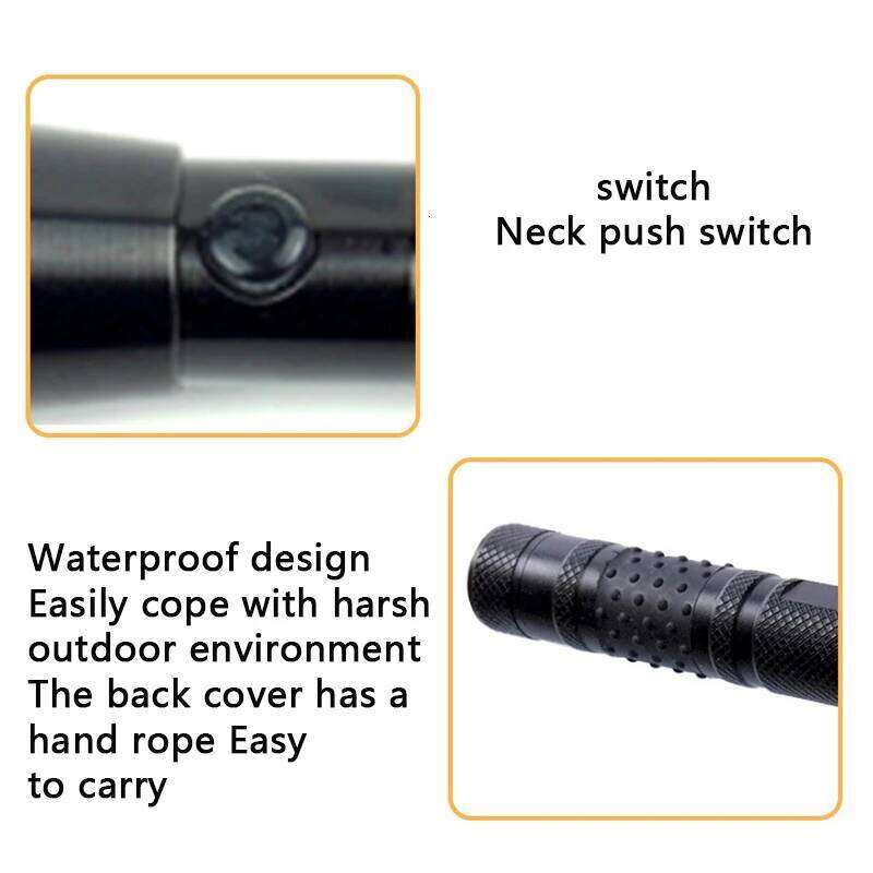 Powerful LED Aluminium Alloy Waterproof Flashlight Camping Torch Pocket Emergency Flash Light Z260121