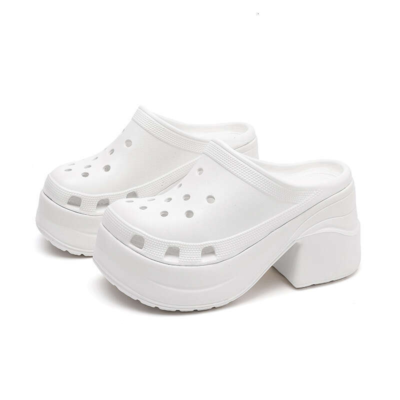 slippers designer women in stock mermaid hole shoes women durable height increasing cushioned beach sandals Outdoor casual slippers with box