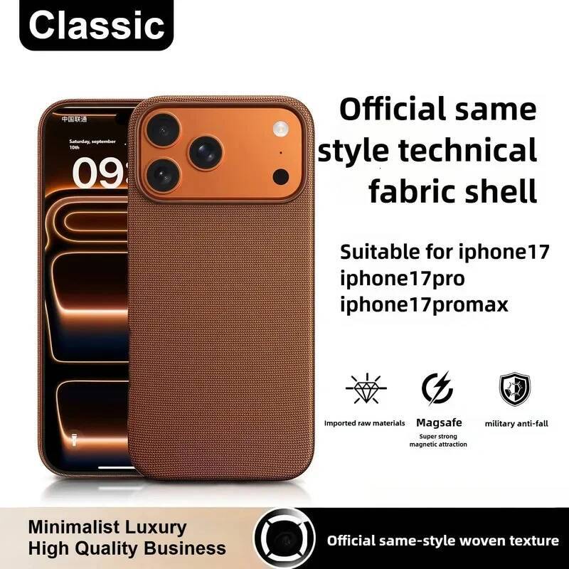 High Quality Original Technology Woven Case IPhone 16 15 14 13 Pro Max 17 Air Official For Magsafe Magnetic Protect Cover