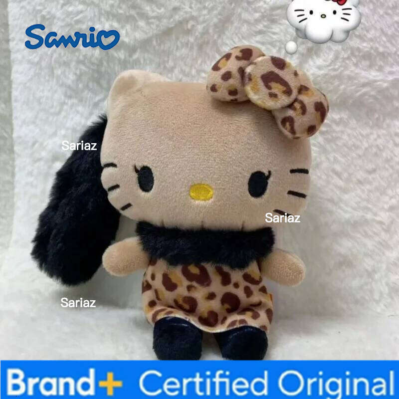 Sanrio NEW Avail Hello bikini long tail Plush kawaii leopard zebra print kt doll pendant Kitty cat Stuffed Toy Bag charm H260121