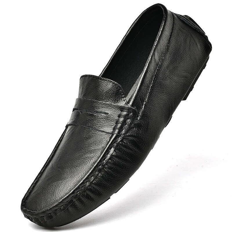 Foreign Trade Hot-Selling Ultra-Light Cowhide Free shipping Loafers Men with Tassels, Casual Shoes, Fashionable Outdoor Driving Shoes for Men, Dropshi